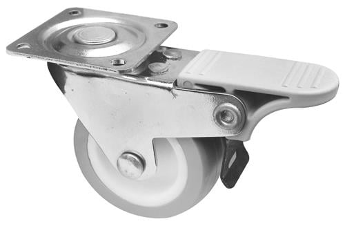 BURAK TEKERTekerlek Tablalı F.li Tpe Gri-Beyaz Çap 50 mm
