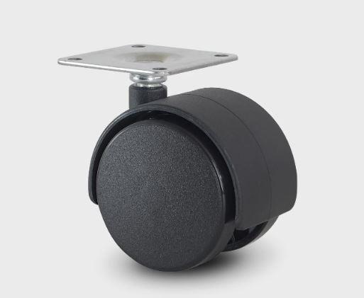 Tekerlek Tablalı  Ply.Pls Siyah Çap 50 mm