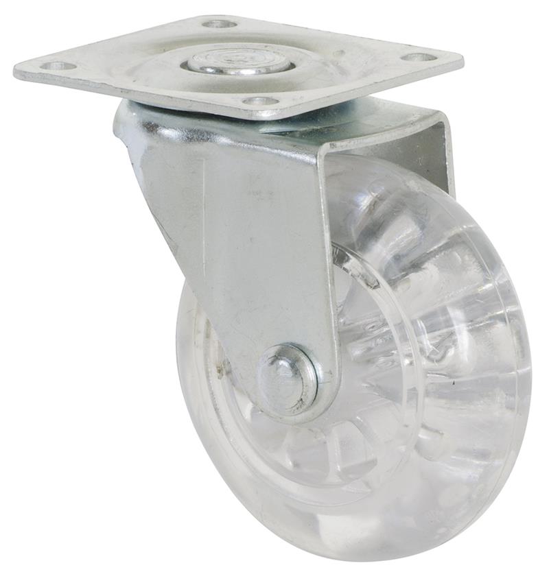 Tekerlek Tablalı Pvc Şeffaf Çap 50 mm