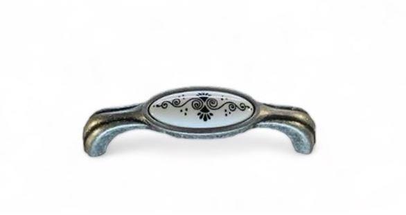 Tomurcuk Porselen Kulp 096 mm Gümüş Desen 237