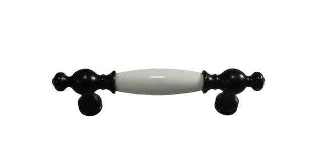 Tomurcuk Porselen Kulp 096 mm Siyah Desen 000