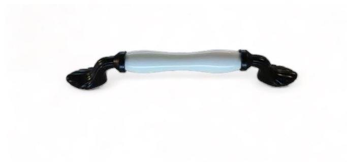 Tomurcuk Porselen Kulp 128 mm Siyah Desensiz Pembe