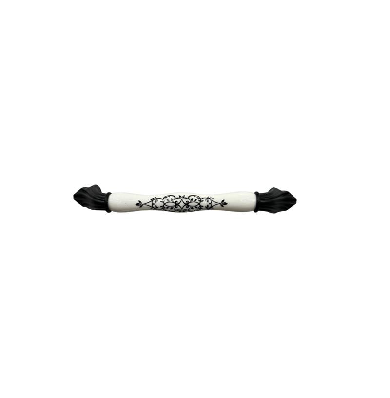Tomurcuk Porselen Kulp 160 siyah desen 380
