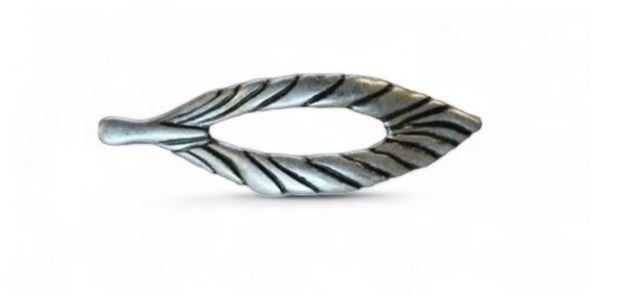 Top İmpex Kulp 71196E8 Yaprak Antik Gümüş 96 mm