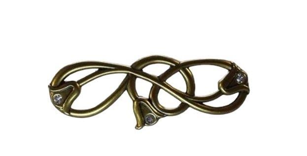 Top İmpex Kulp Swarovski Antik Bronz 96 mm