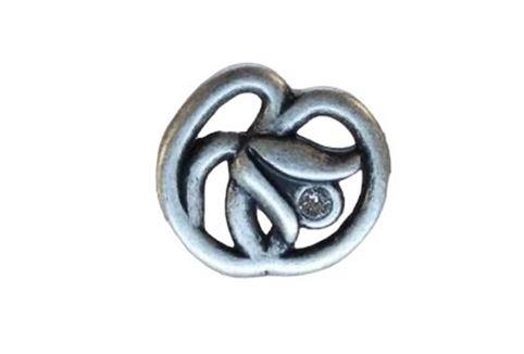 Top İmpex Kulp Swarovski Antik Gümüş Düğme