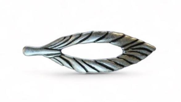 Top İmpex Kulp Yaprak Antik Gümüş 64 mm