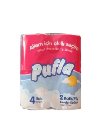 PUFLA 2 KATLI TUVALET KAĞIDI 4LÜ