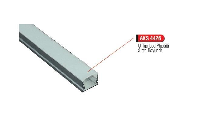 DiğerU Tipi Led Plastik Geniş Kapak 3 Mt