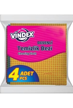 Vindex Desenli Temizlik Bezi 4lü