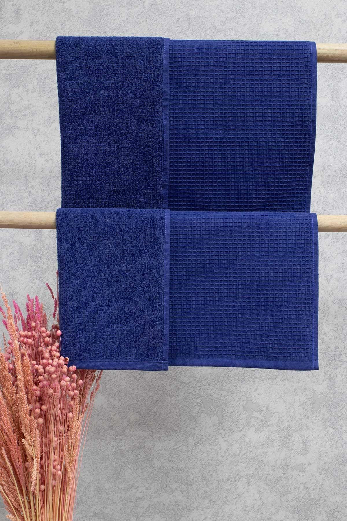 %100 Pamuklu İçi Bukle Dışı Pike 50 x 90 Havlu Petek