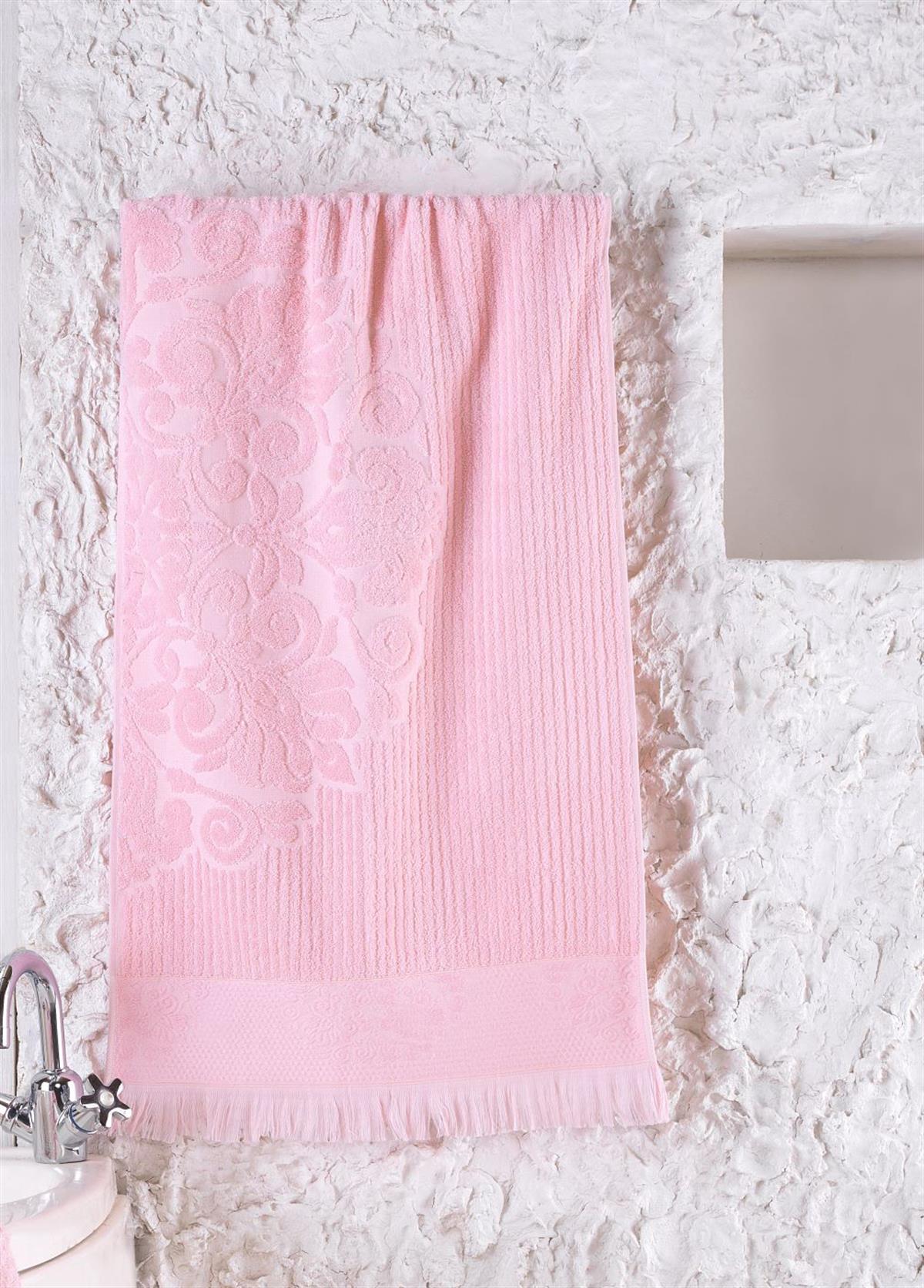 %100 Pamuklu Pembe 50x90 El - Yüz Havlusu 1 Adet Biella
