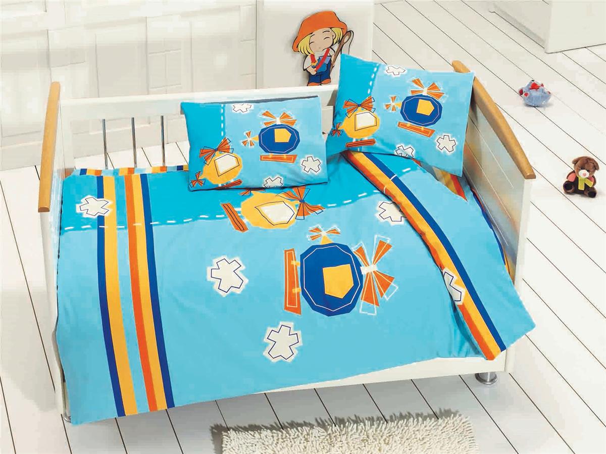 Baby Class Bebek Çocuk Nevresim Takımı 100 x 150 bbk-sky-turkuaz Turkuaz
