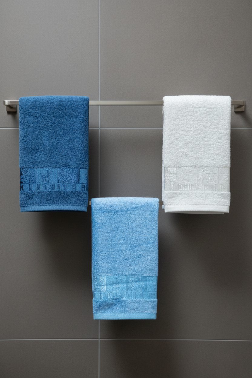 Bambu 3'lü 30 X 50 Cm Mutfak Havlusu Petrol Mavisi - Okyanus Mavisi - Ekru Bamboo Life