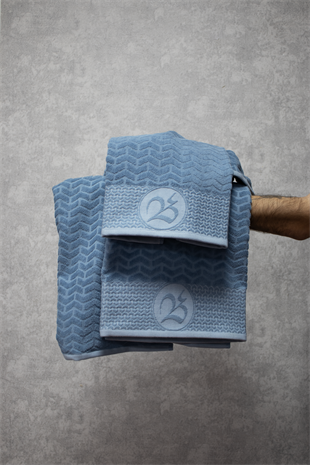 Class Petrol 2 li Kadife Banyo Seti 50x90 cm - 90x150 cm Armada