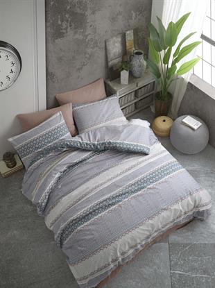 Majoli Çift Kişilik Nevresim Takımı %100 Pamuk Ranforce Laura V5