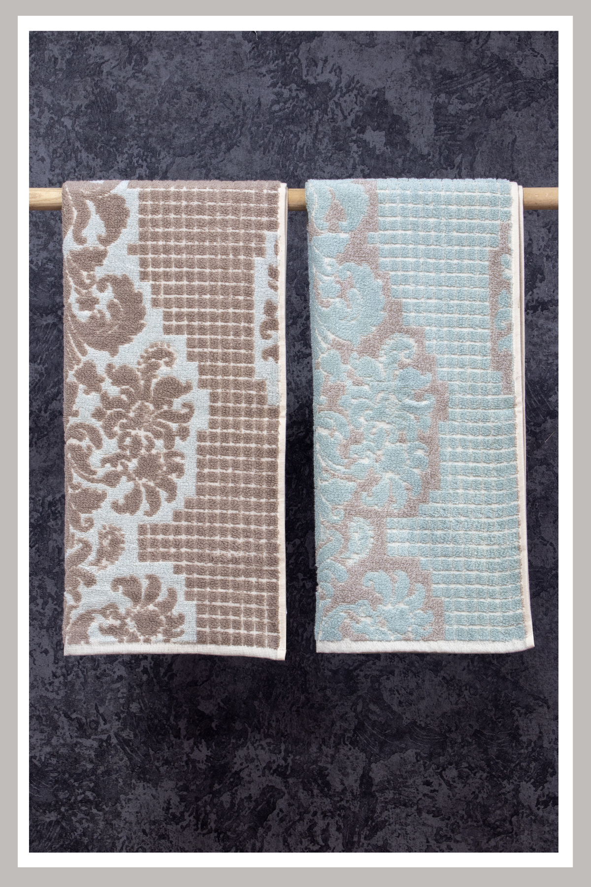 %100 Penye Pamuğu 50x100 İpliği Boyalı 2li Set Mirage V1
