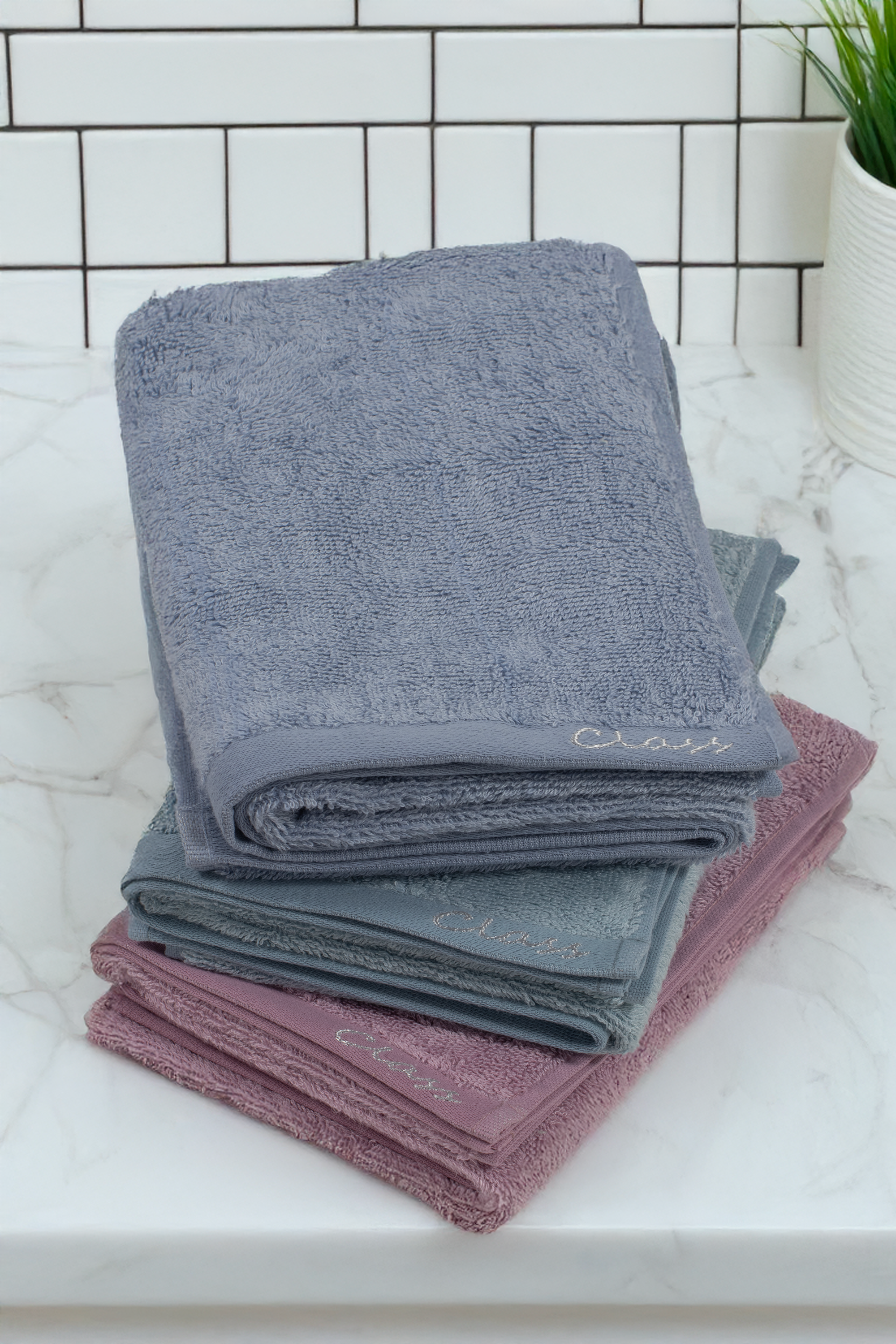 Class Bambu Havlu Seti 3lü 50x85 cm El-Yüz Havlusu Eponge V1