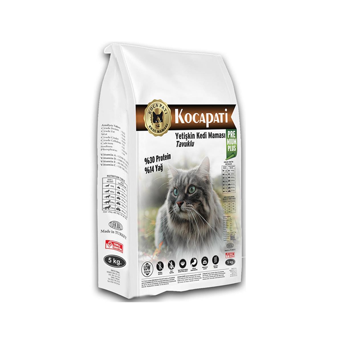 Kocapati Premium Plus Tavuklu Yetişkin Kedi Maması 5 kg
