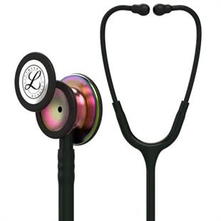 3M™ Littmann® Classic III™ Stetoskop 5870, Gökkuşağı Dinleme Çanı, 27 inç, Siyah Hortum