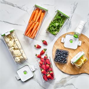 Respirox Home Şarjlı Vakum Pompalı Kare Saklama Kabı Seti