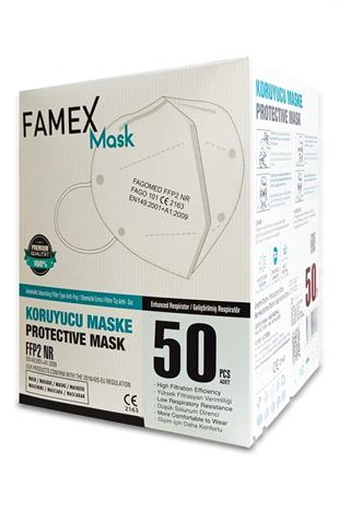 FAMEX MASK FFP2 NR KORUYUCU MASKE 50 Lİ