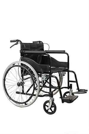 WİPPERMAN W106 İthal Siyah Ekose Kumaş Manuel Tekerlekli Sandalye