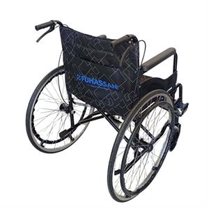 FUHASSAN FH02 KATLANABİLİR Manuel Tekerlekli Sandalye Refakatçi Fren