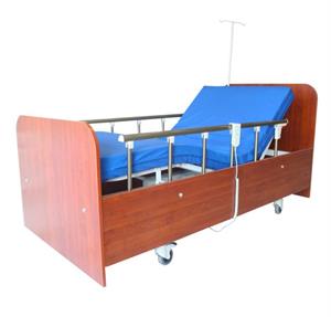 2 Motorlu Ev Tipi Ahşap Hasta Karyolası