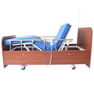 2 Motorlu Ev Tipi Ahşap Hasta Karyolası