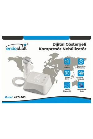 ENDOSTALL Dijital Göstergeli Kompresör Nebülizatör AXD-305