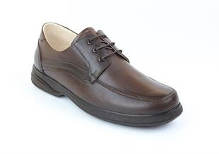 Ortopedik Diyabetik Erkek Ayakkabı Kahverengi 43