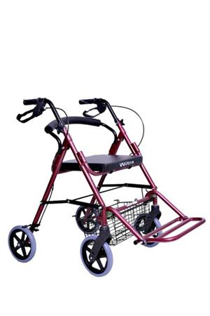 Witra W503 Ayak Pedallı Rolatör Aluminyum Rolatör 4 Tekerli Yürüteç 