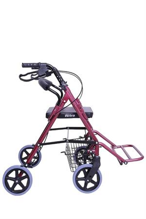 Witra W503 Ayak Pedallı Rolatör Aluminyum Rolatör 4 Tekerli Yürüteç 