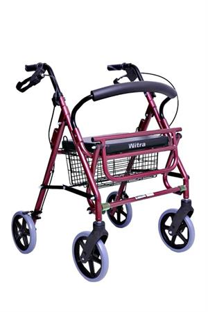 Witra W503 Ayak Pedallı Rolatör Aluminyum Rolatör 4 Tekerli Yürüteç 