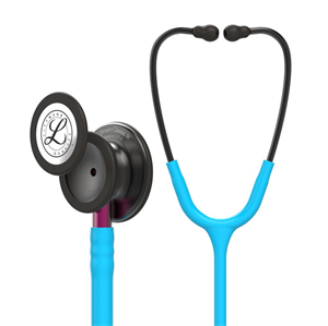 3M™ Littmann® Classic III™ Stetoskop 5872, Duman Gövde, Pembe Sap, Turkuaz Hortum