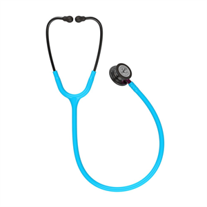 3M™ Littmann® Classic III™ Stetoskop 5872, Duman Gövde, Pembe Sap, Turkuaz Hortum