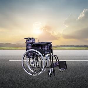 Witra İthal Ekose Kumaş Manuel Tekerlekli Sandalye