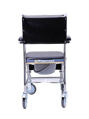 Witra W504 Tekerlekli Deri Kapaklı Katlanır Banyo Sandalyesi