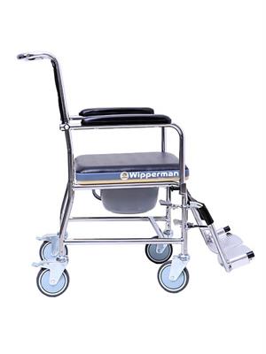 Witra W504 Tekerlekli Deri Kapaklı Katlanır Banyo Sandalyesi
