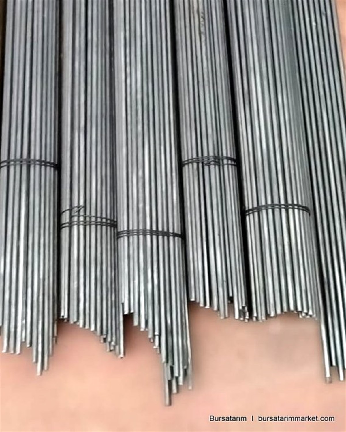 Fidan Hereği ( Metal Çubuk ) X10Lu Fidan Destek Çubuğu
