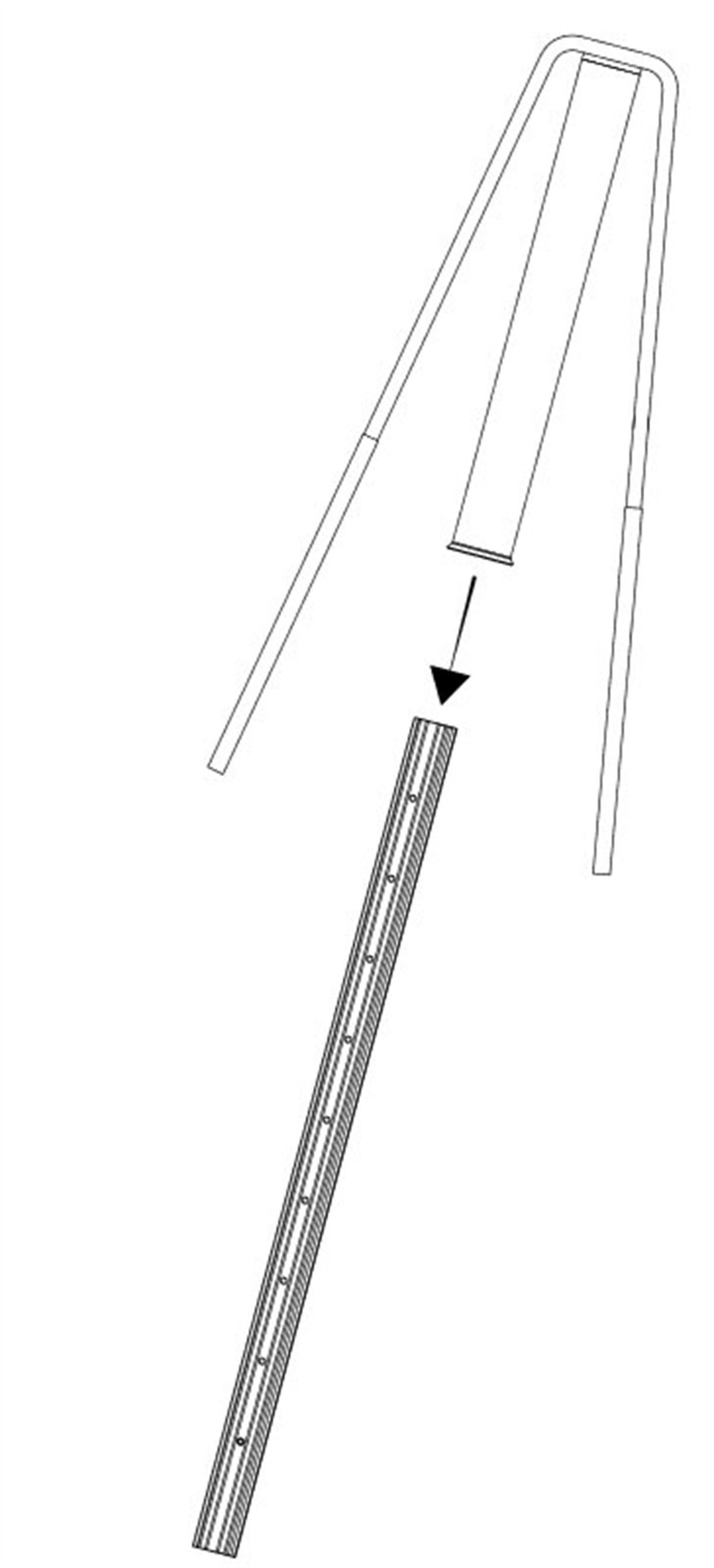 Baş Direk 275cm 2mm Galvanizli Direk