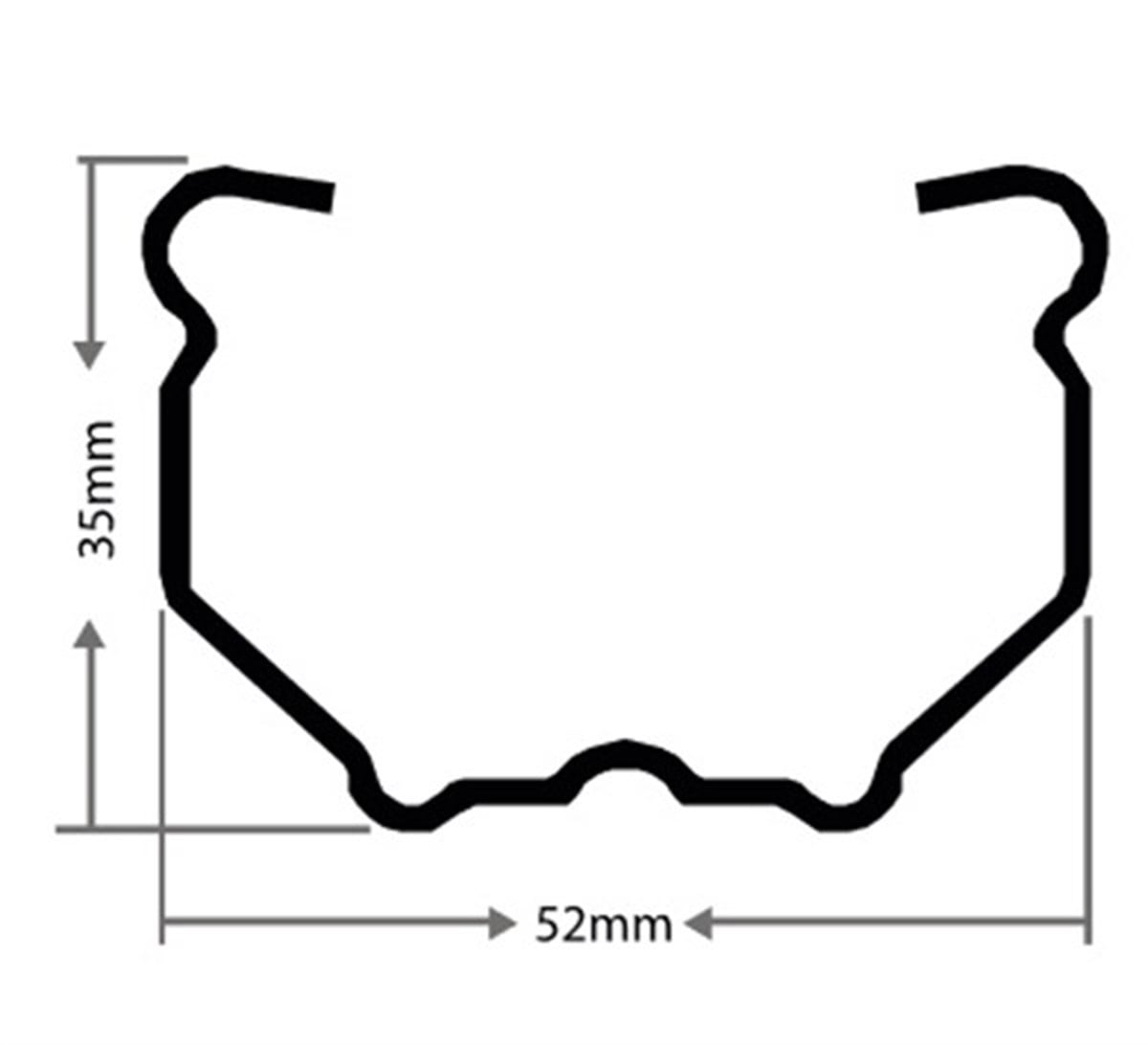 Baş Direk 450cm 2mm Galvanizli Profil 