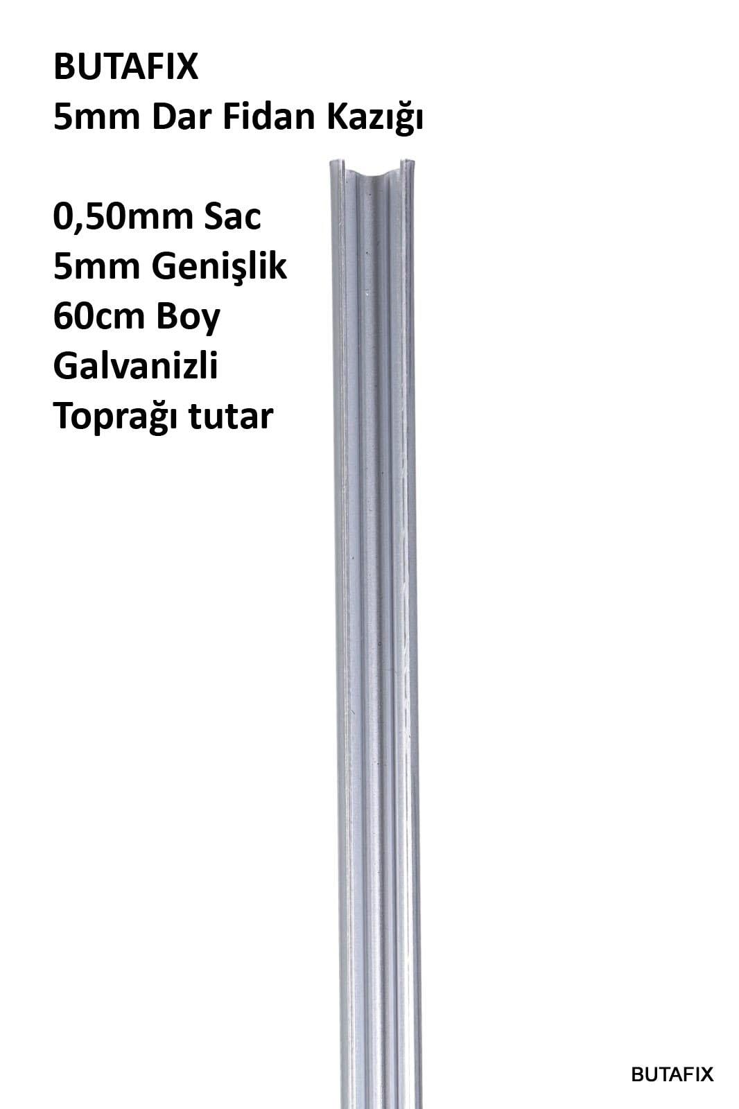 5mm C Profil Galvanizli Kazık 60cm - Metal Herek