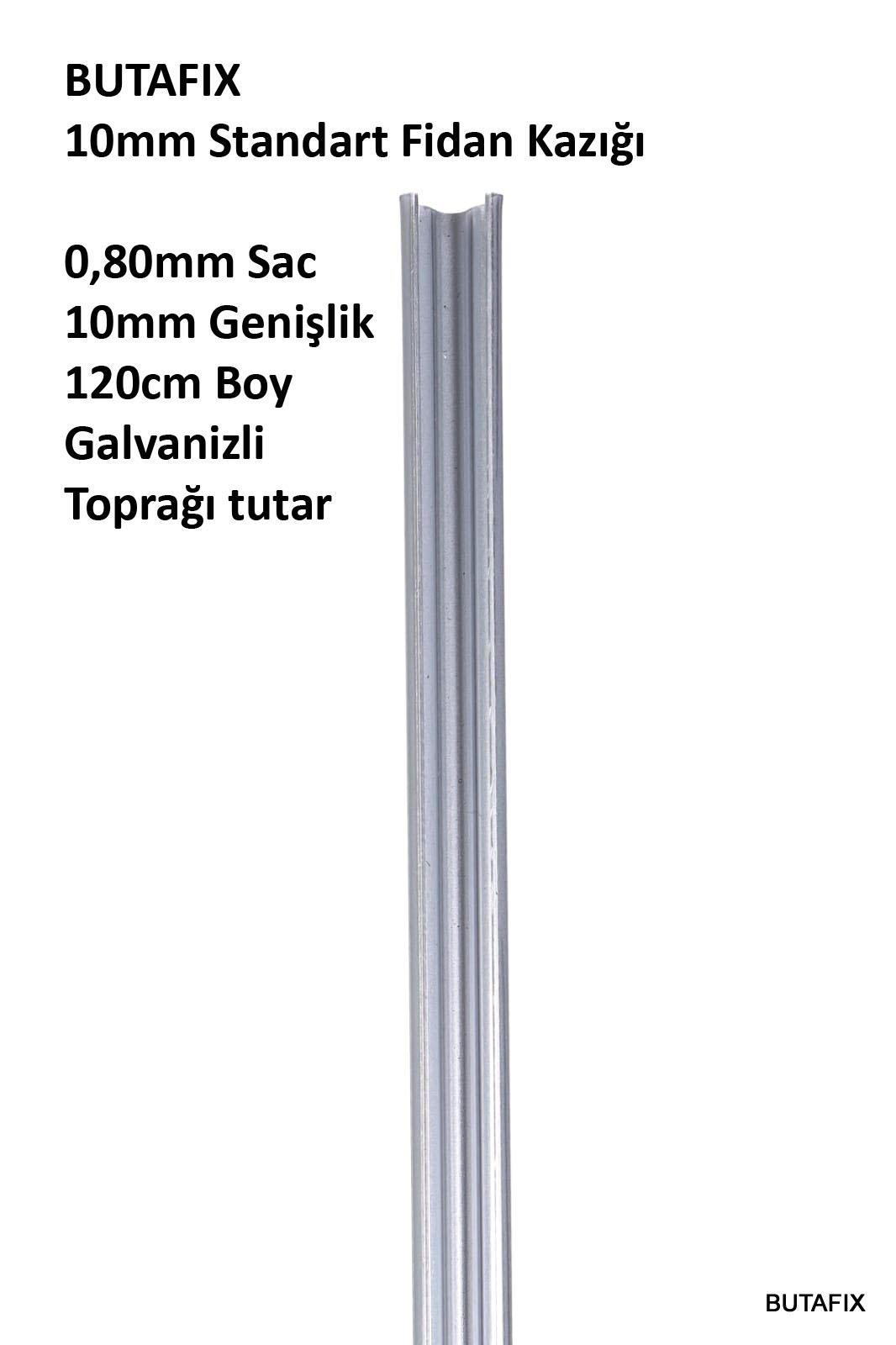 10mm C Profil Galvanizli Kazık 120cm - Metal Herek