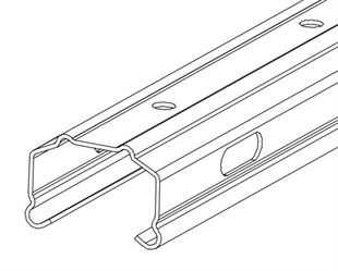 Dar Baş Direk 220cm 2mm Galvanizli Profil