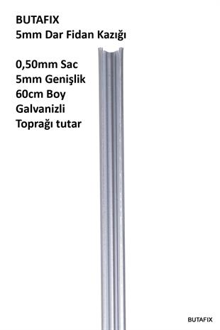 5mm C Profil Galvanizli Kazık 60cm - Metal Herek