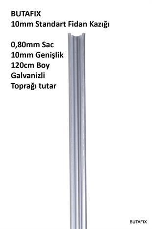 10mm C Profil Galvanizli Kazık 120cm - Metal Herek