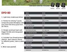 DPD-80 - BENZİNLİ DİREK ÇAKMA MAKİNESİ