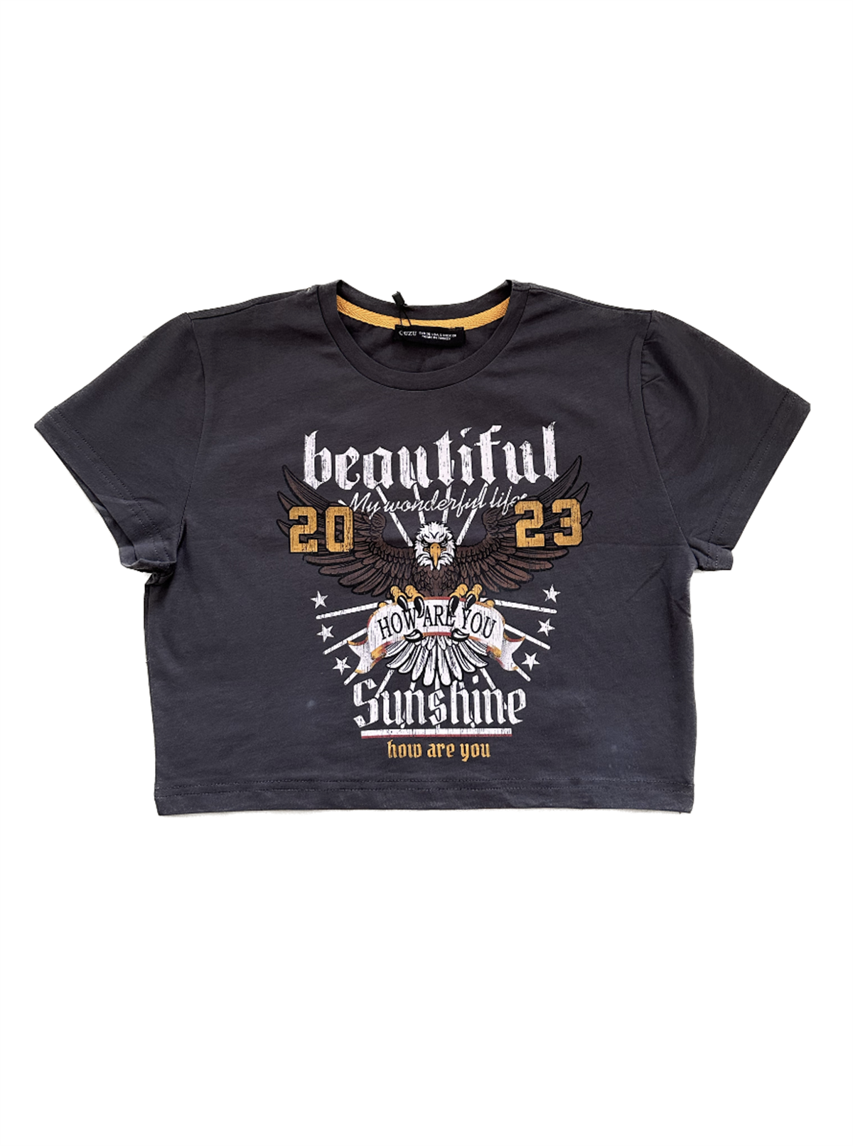 Baskı Detaylı Tshirt Antrasit